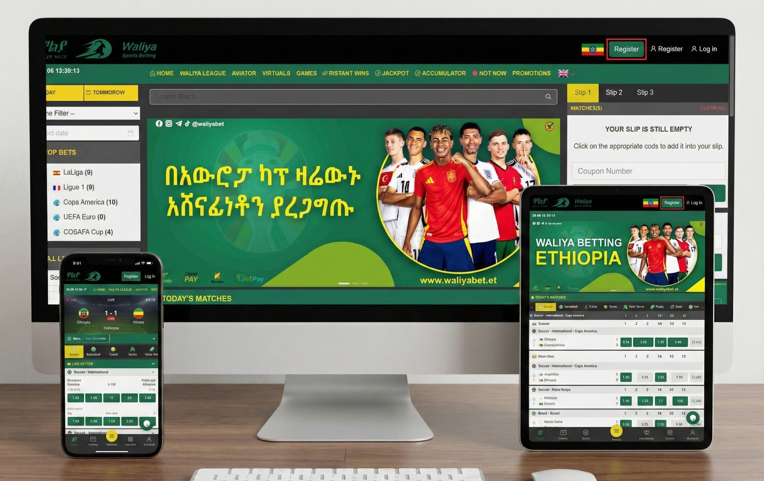Waliya betting ethiopia official licensed platform